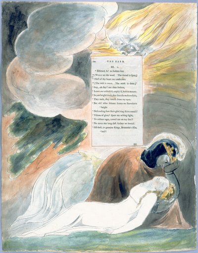 Le poesie di Thomas Gray, Design 62, Il bardo 10 da William Blake